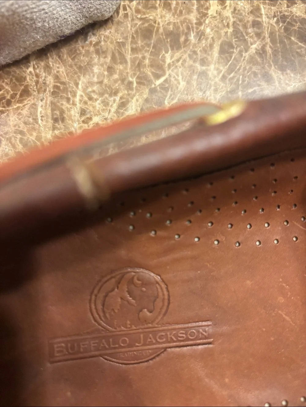 Men's Brown Leather Boat Shoes with Rawhide Laces